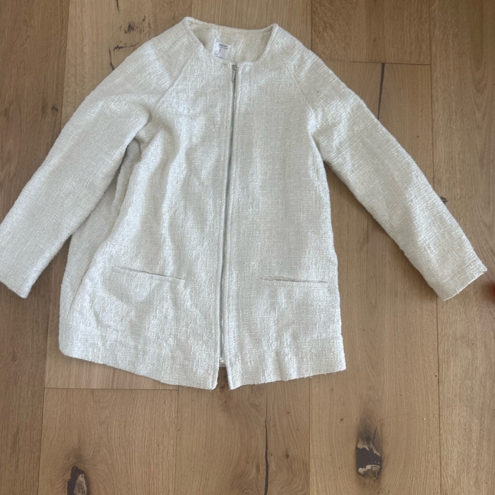 Zara girls cream Jacket 13/14Y